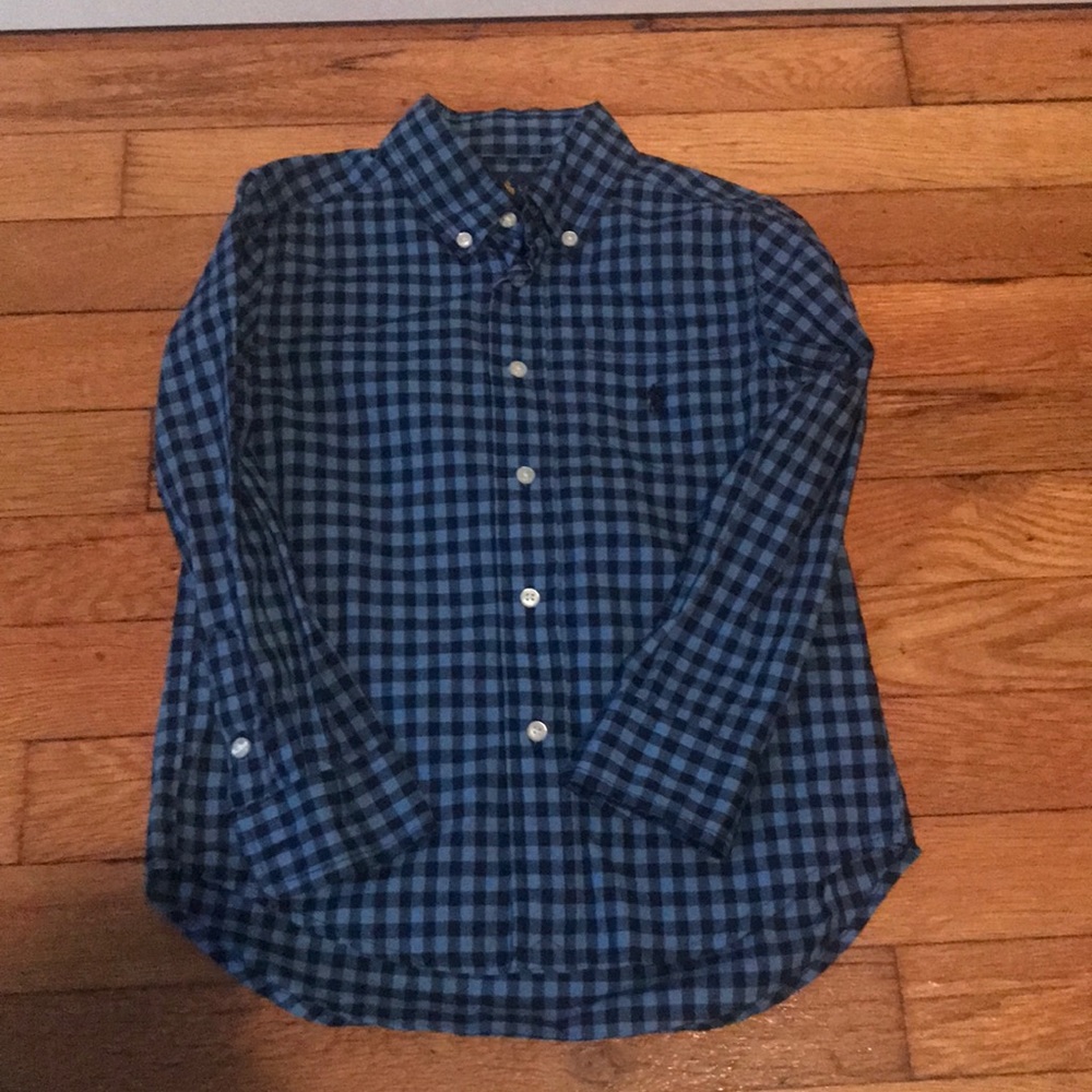 Polo Blue toddler button down shirt